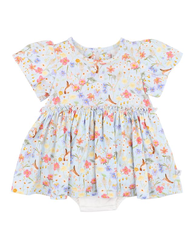Overlay Dress - Songbird Print