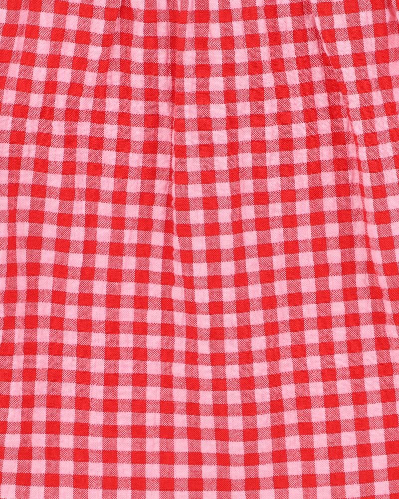 Sundae Shorts - Pink/Red Gingham