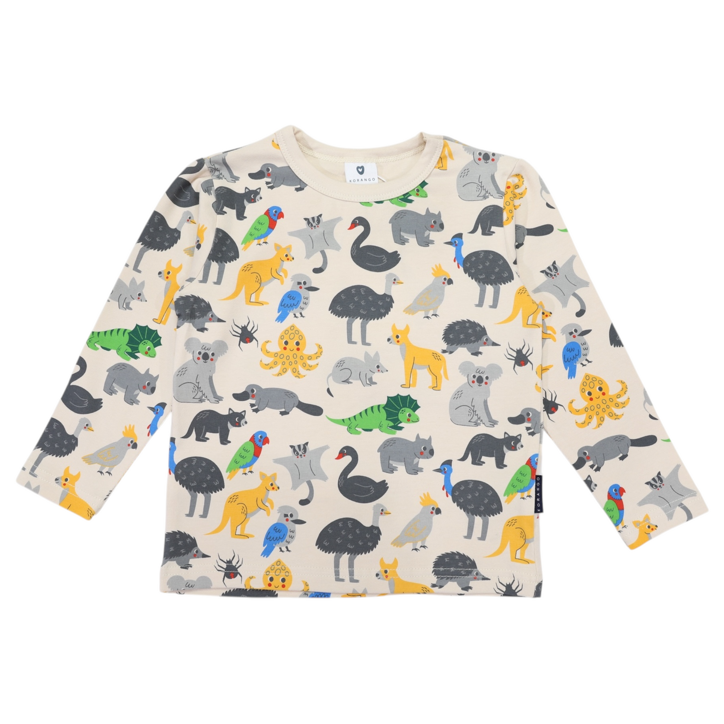 Australian Animal Tee - Beige