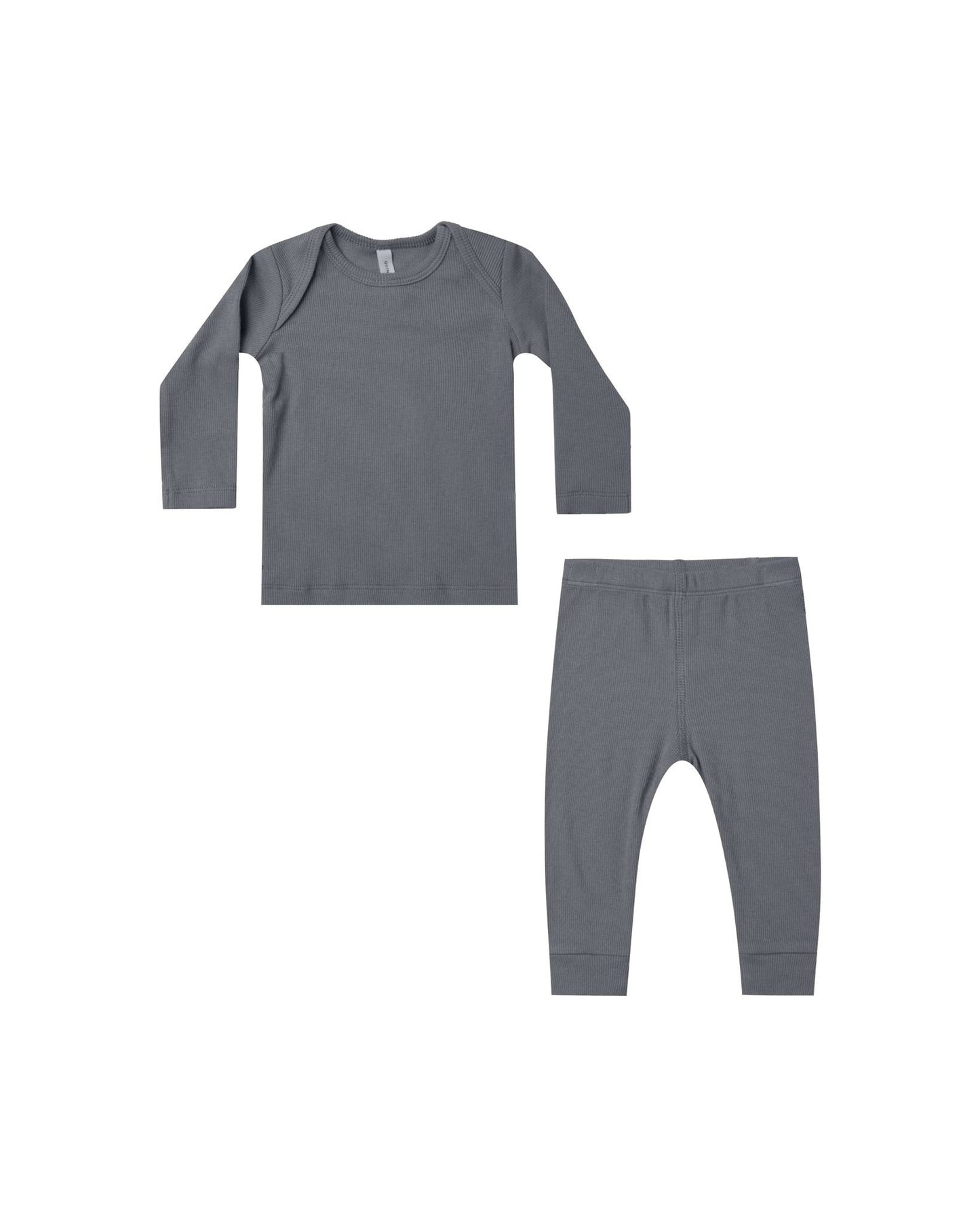 Quincy Mae LS Tee & Legging Set - Navy