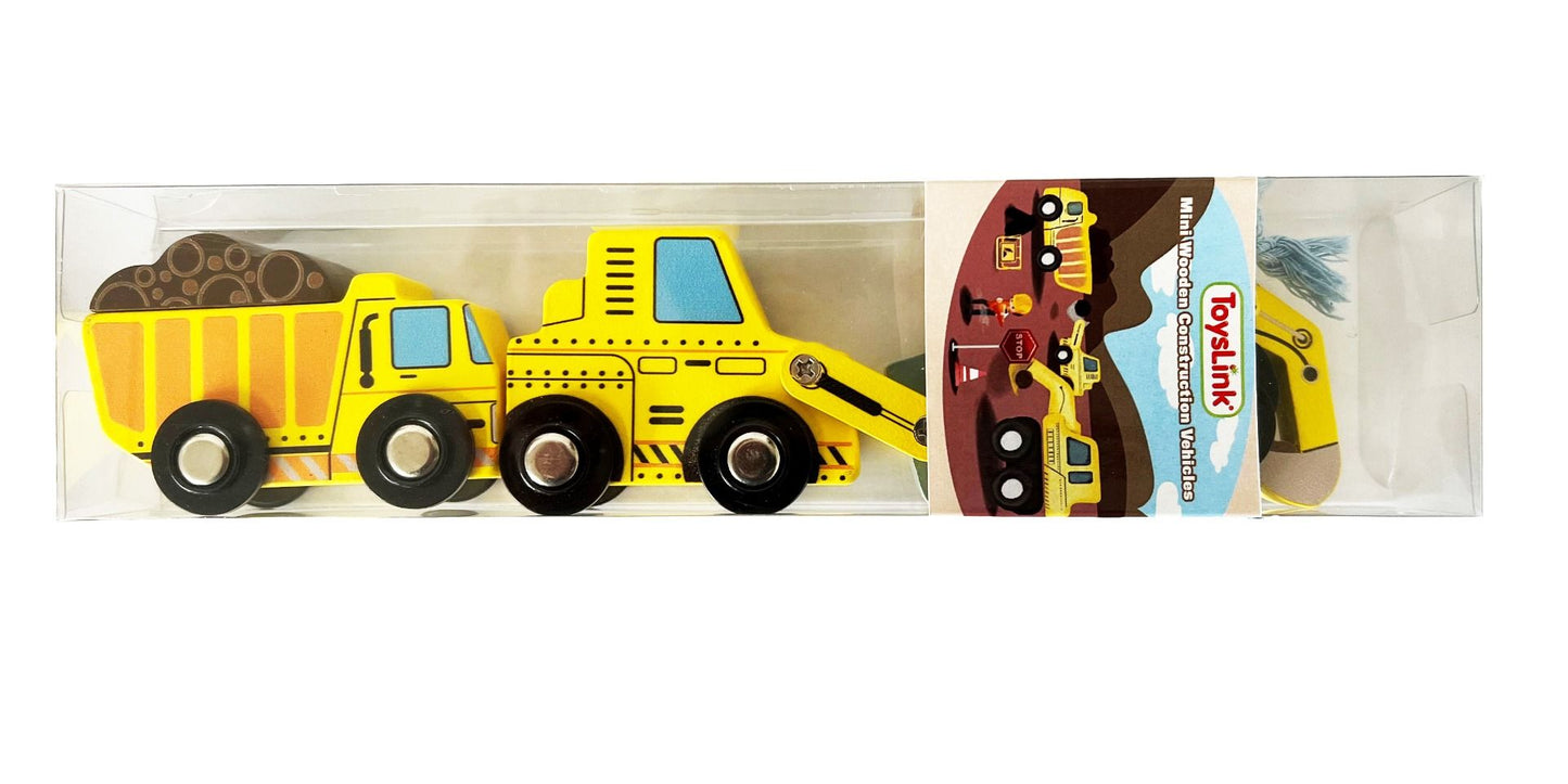 Wooden Construction Truck Set