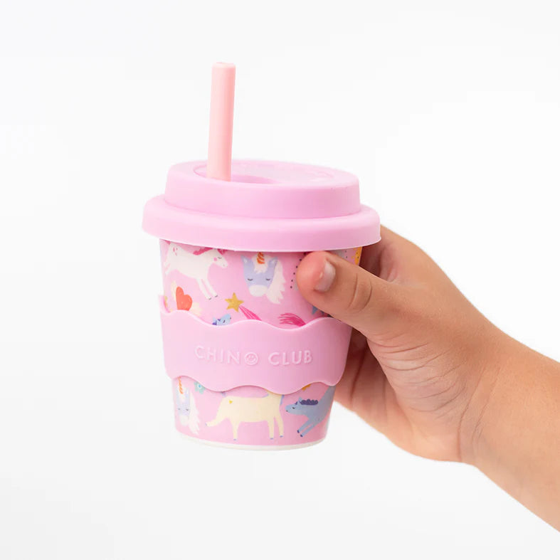 Unicorn Babychino Cup Pink 4oz