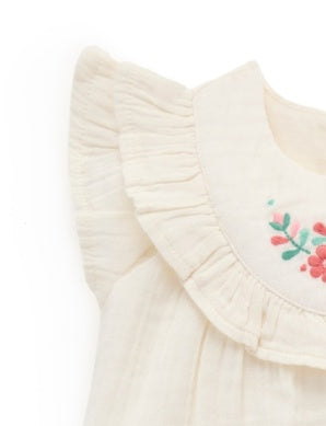 Embroidered 2Pc Set - Silhouette Print