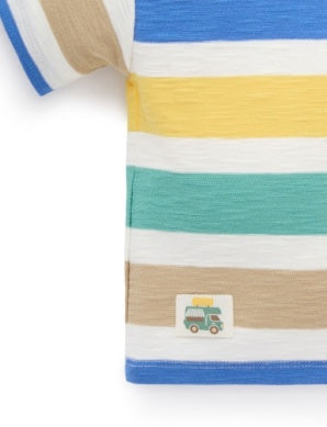 Striped Relaxed Tee - Mexican Stripe