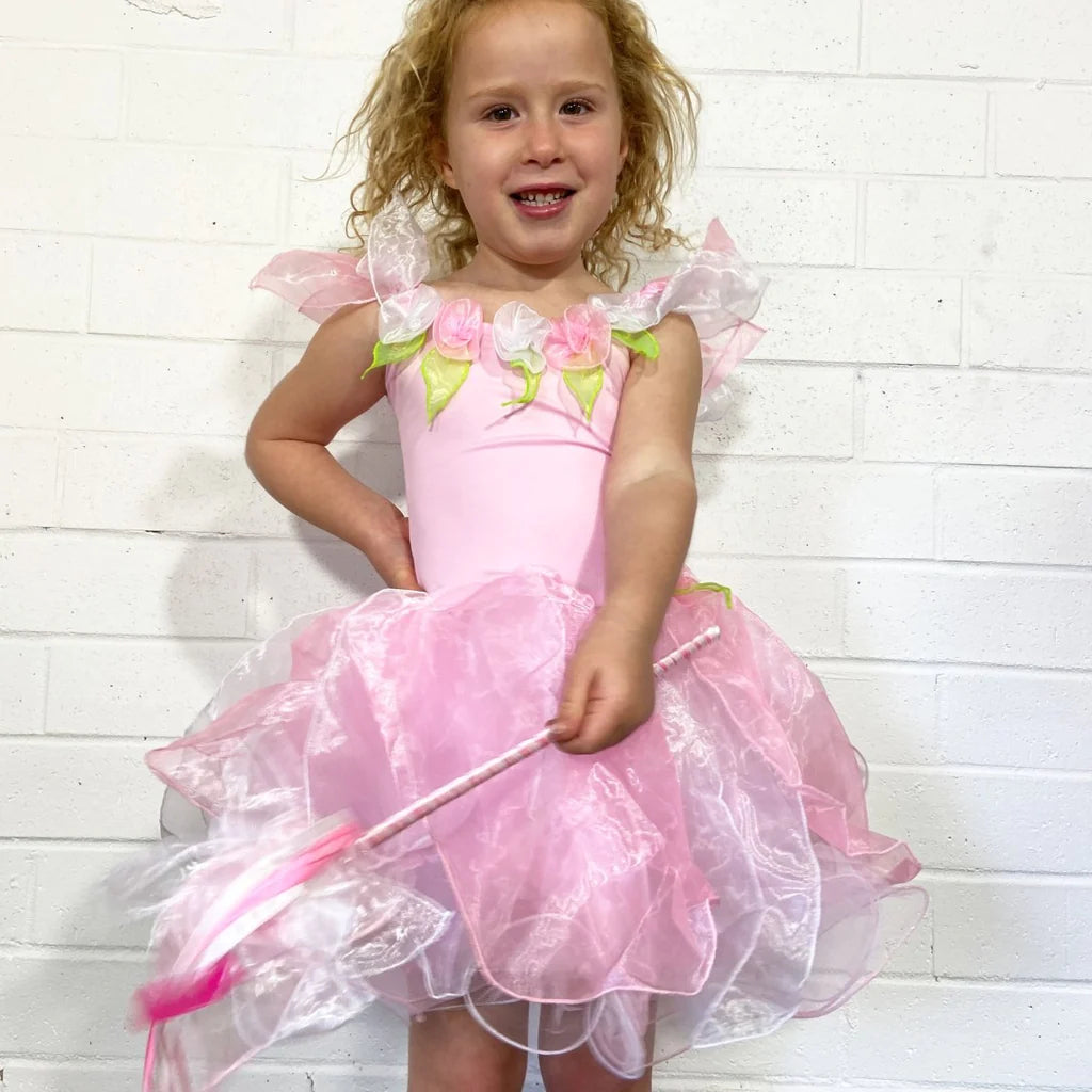 Wish Fairy Dress with Wand - Light Pink