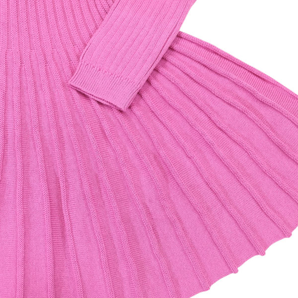 Knit Swing Dress - Hot Pink
