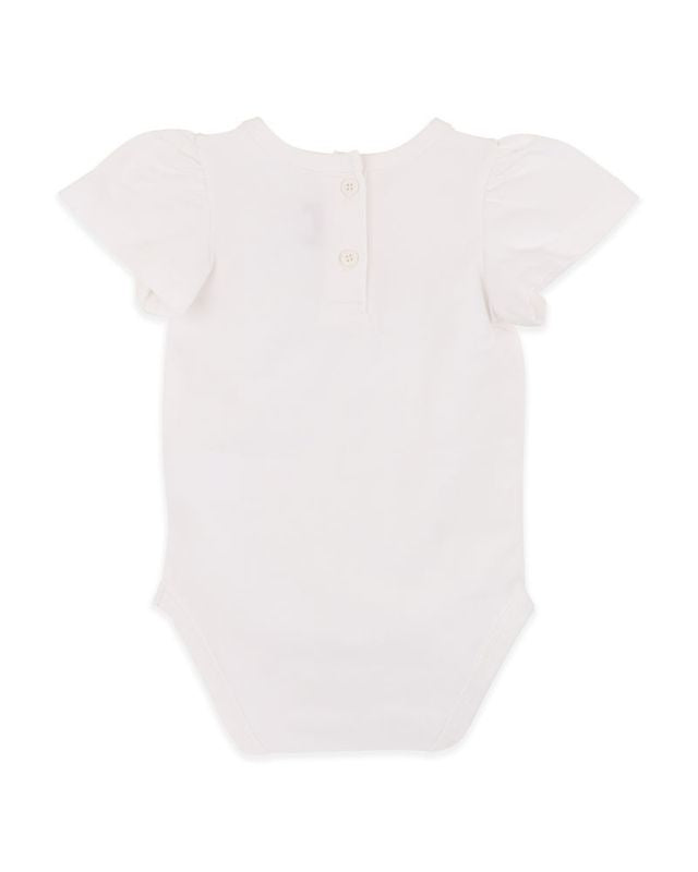 Grow Wild Embroidered Bodysuit - Cloud