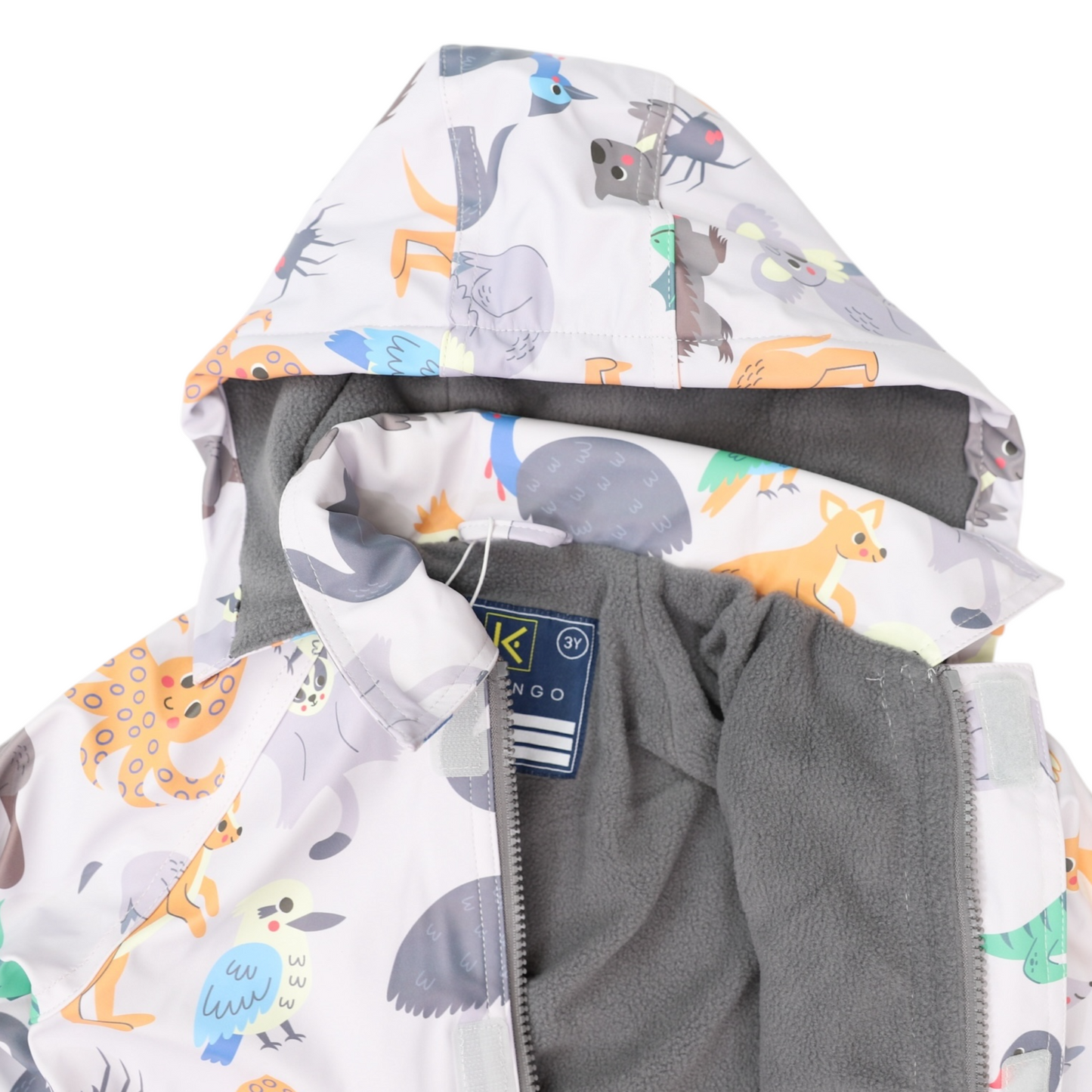 Australian Animal Raincoat - Grey