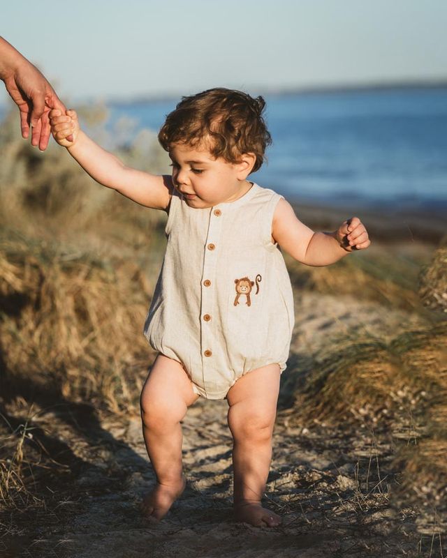 Billie Monkey Bodysuit - Almond