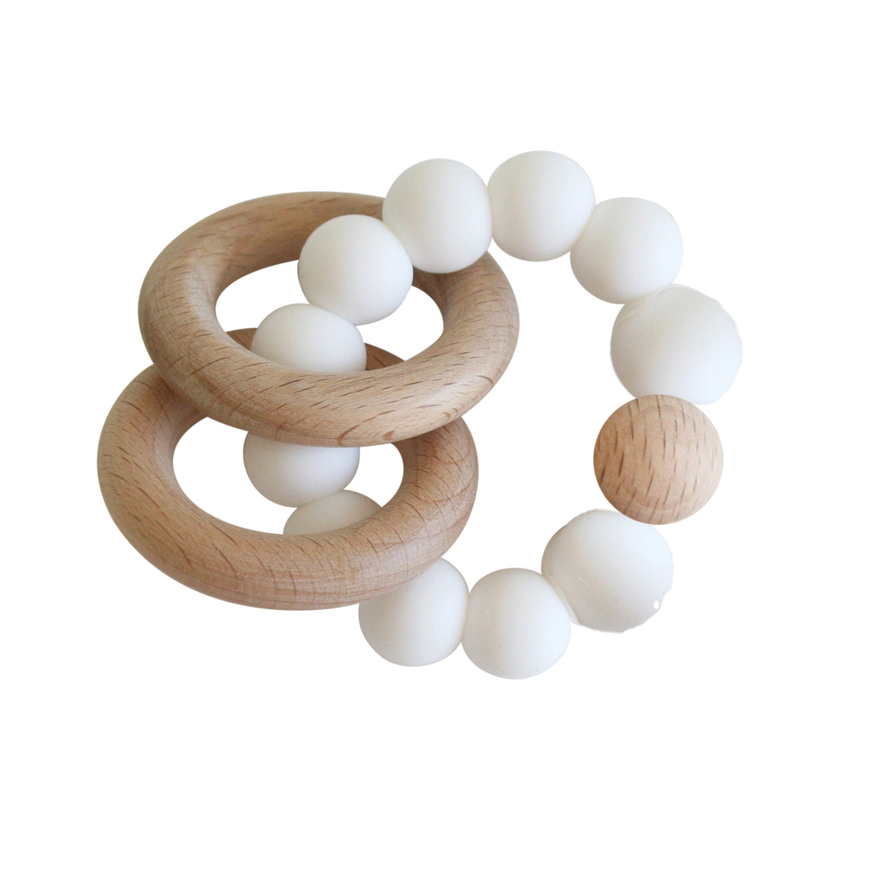 Beechwood Teething Ring Set - MILK