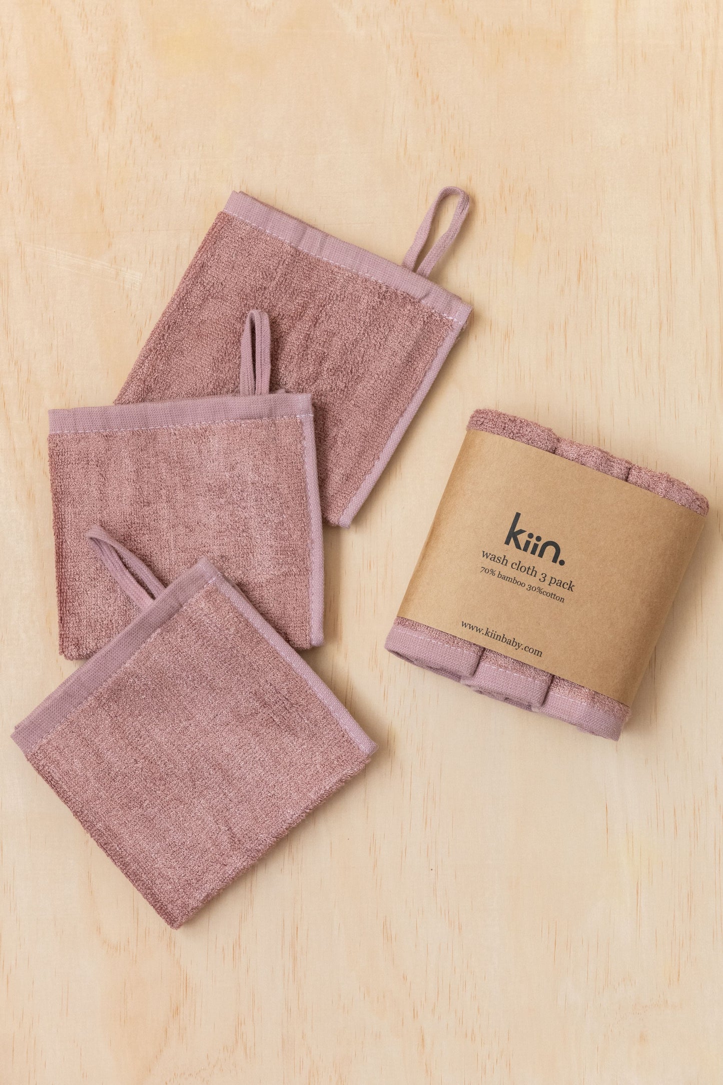 Wash Cloth 3pk - Heather