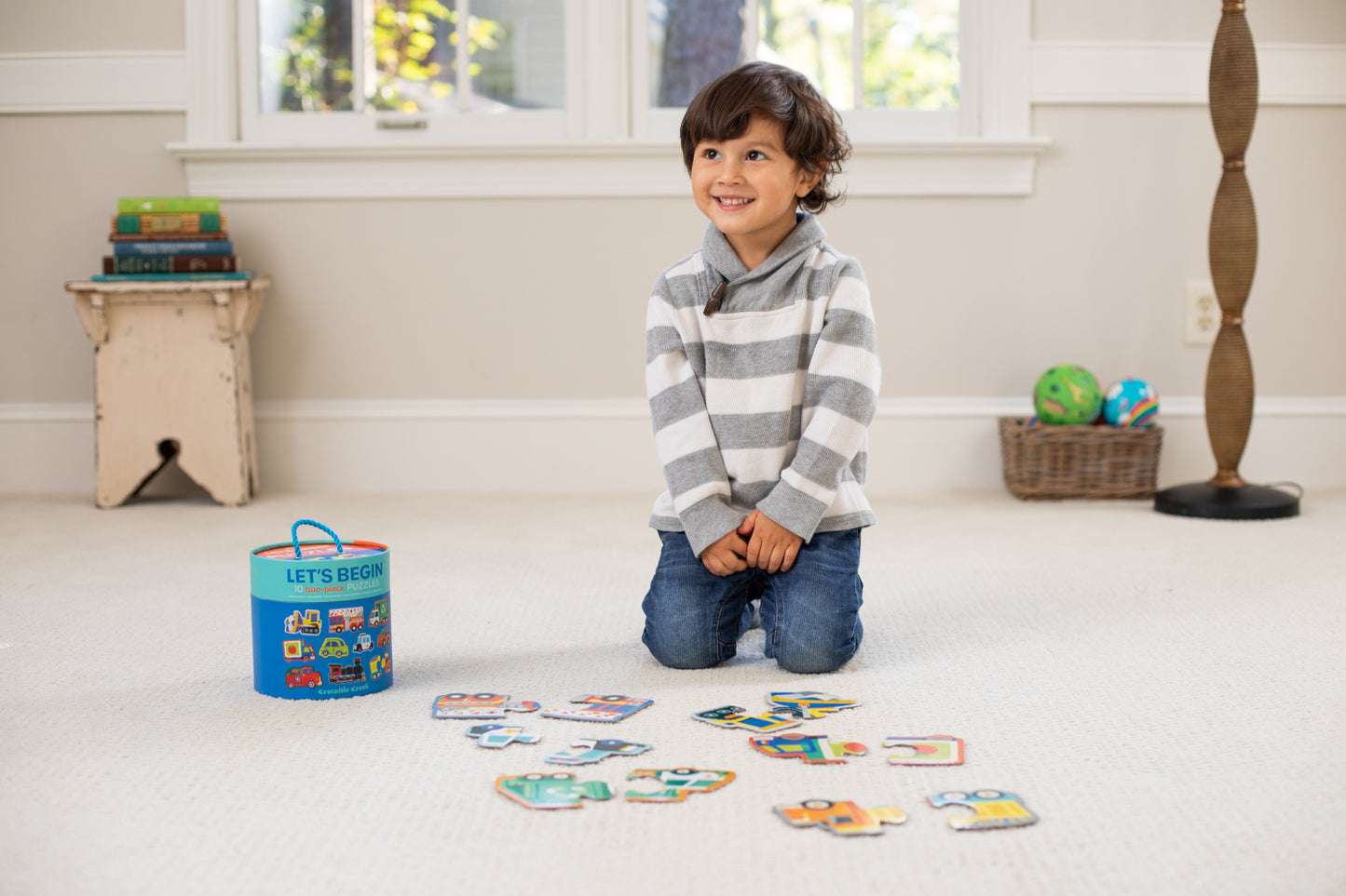 Let's Begin 2 Pce Puzzle - Vehicles