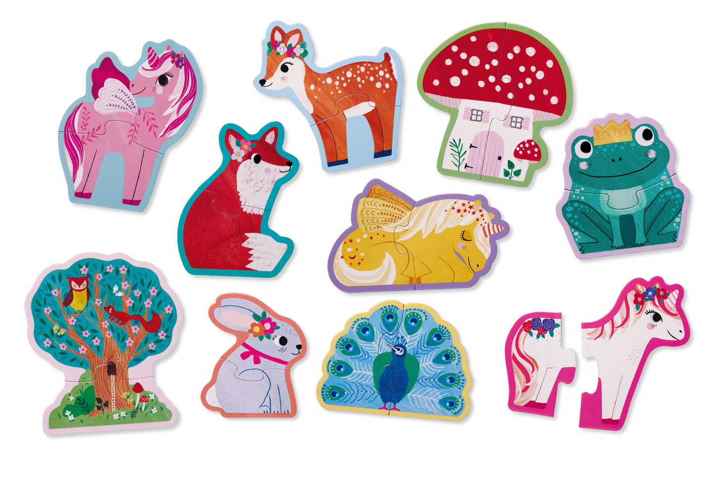 Let's Begin 2 Pce Puzzle - Unicorn