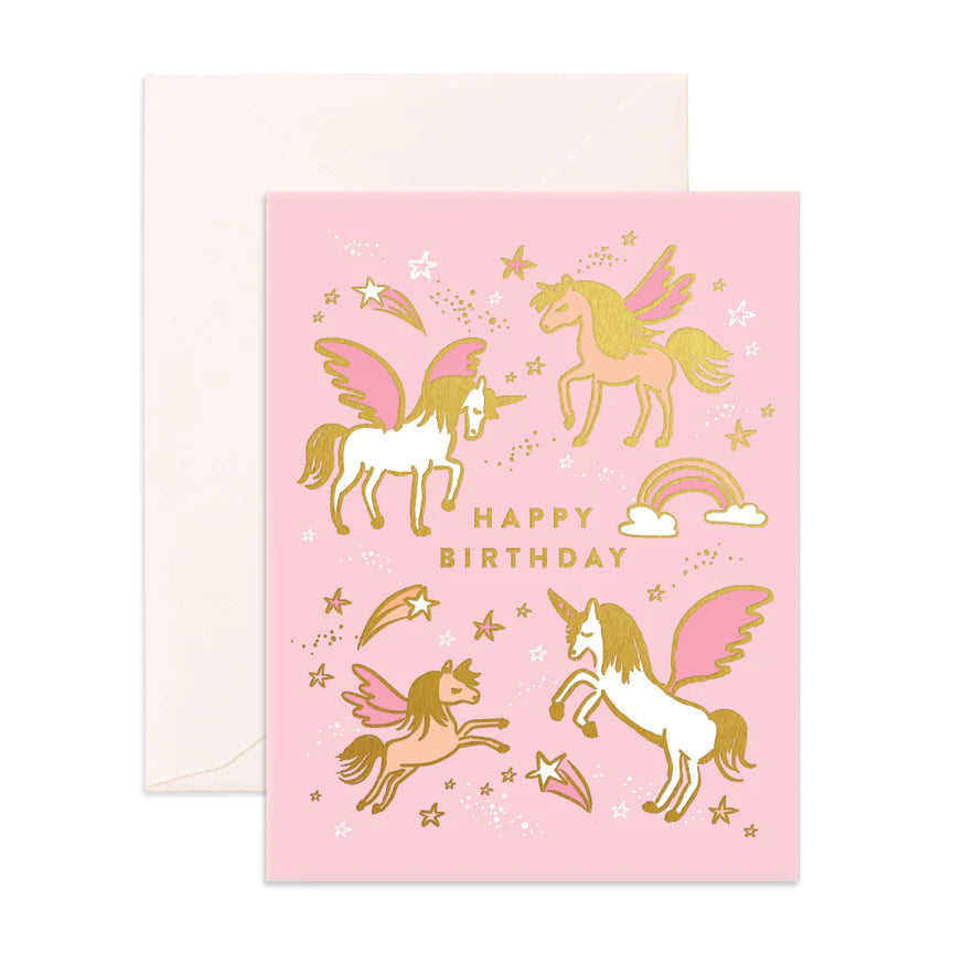 Card - Happy Birthday Unicorns
