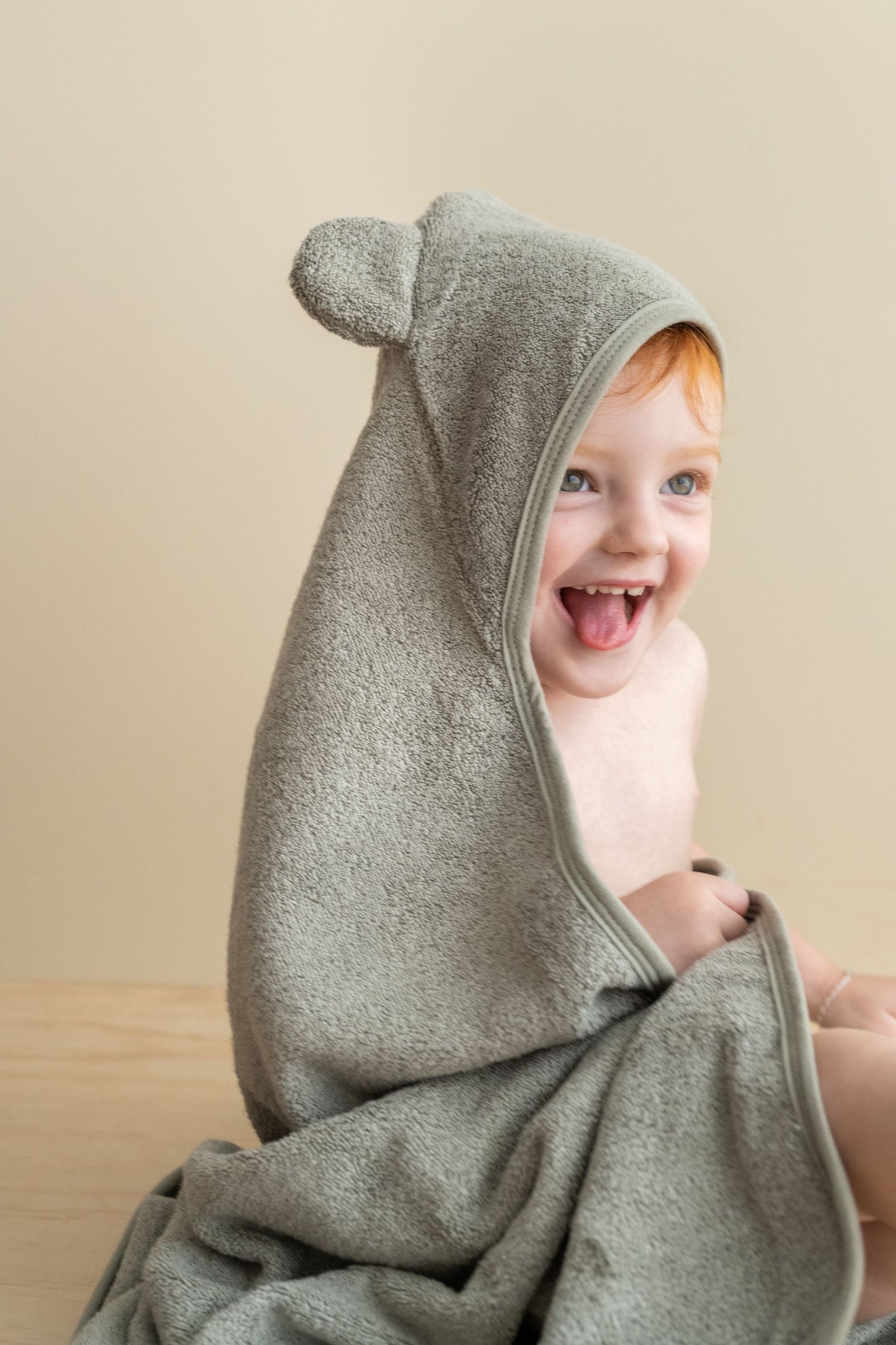 Hooded Towel - Sage