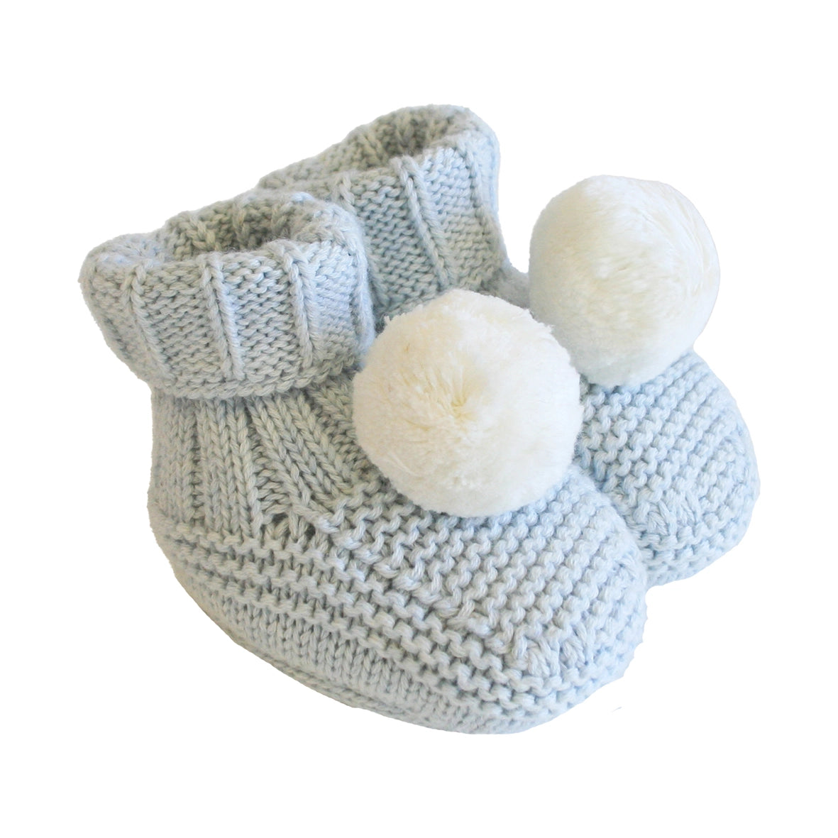 Pom Pom Baby Socks - Powder Blue