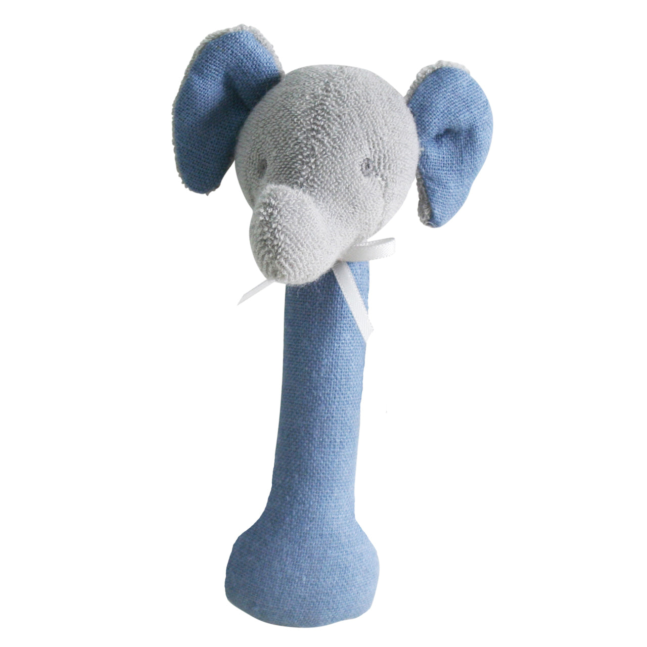Elephant Stick Rattle - Linen Chambray