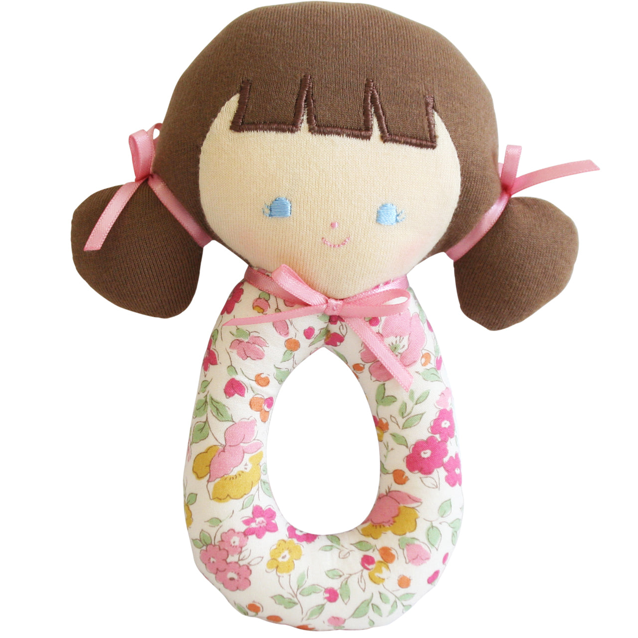 Audrey Grab Rattle - 16cm Rose Garden