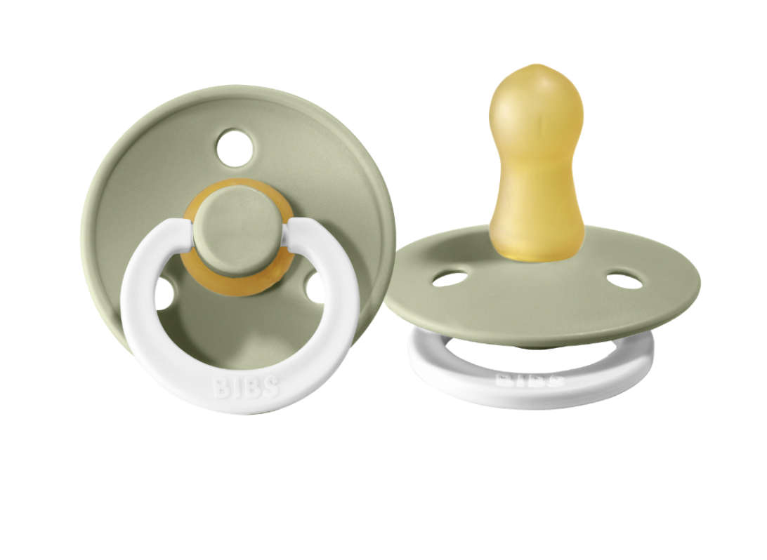 BIBS Night Glow Dummies Size 2 - Sage 2pk