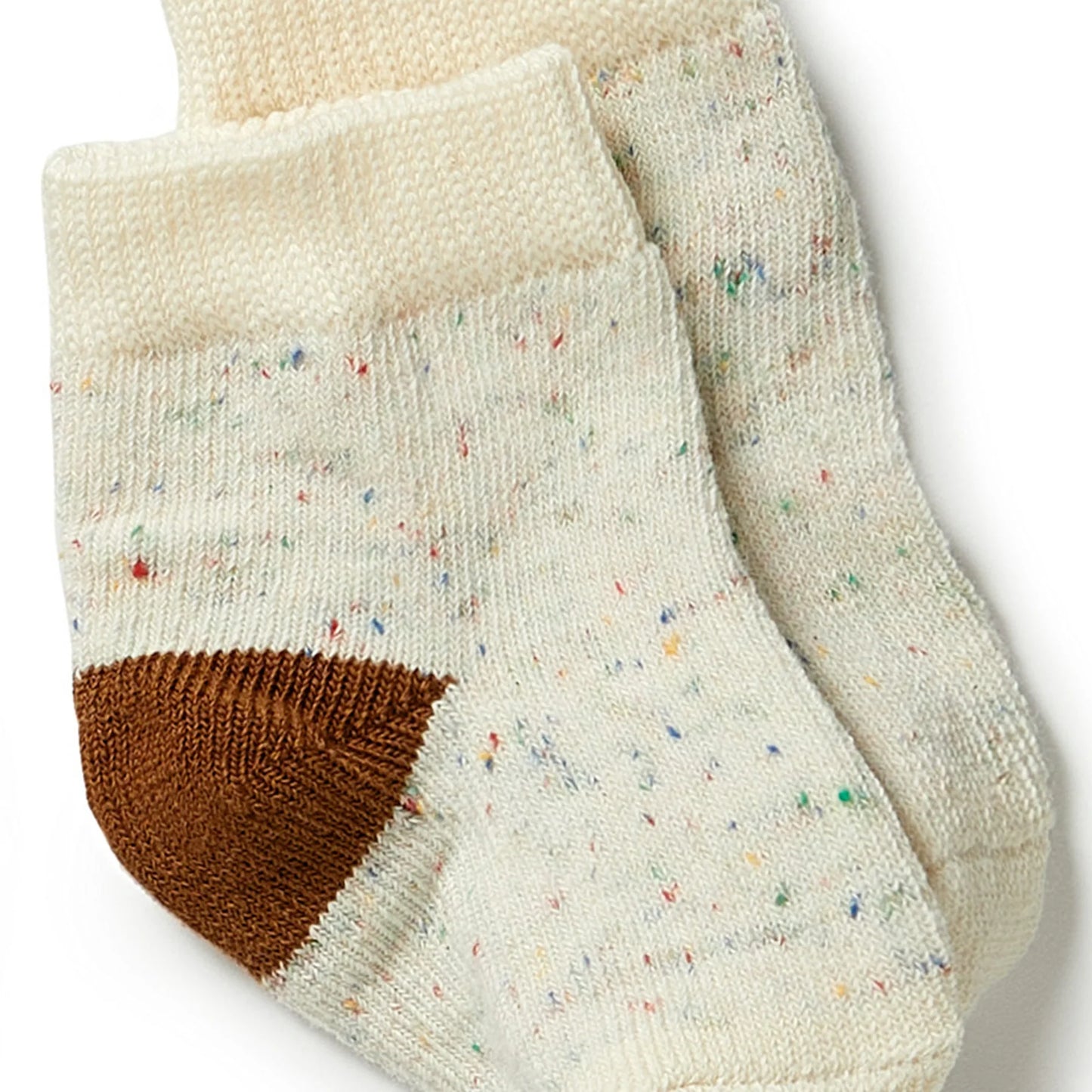 Organic 3 Pack Baby Socks - Nougat / Eggnog / Oatmeal