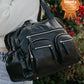 Vegan Leather Nappy Carry All - Black