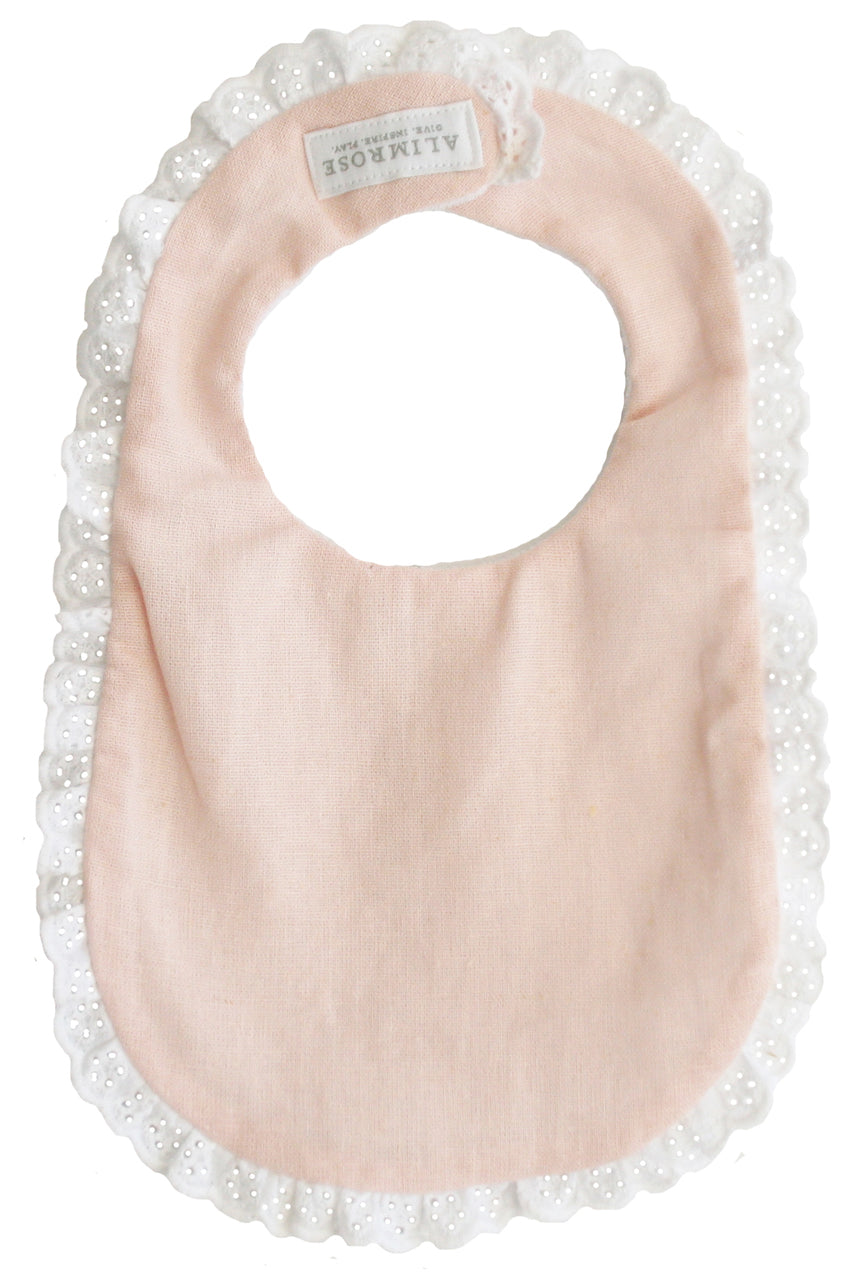 Sophie Bib - Pink Linen