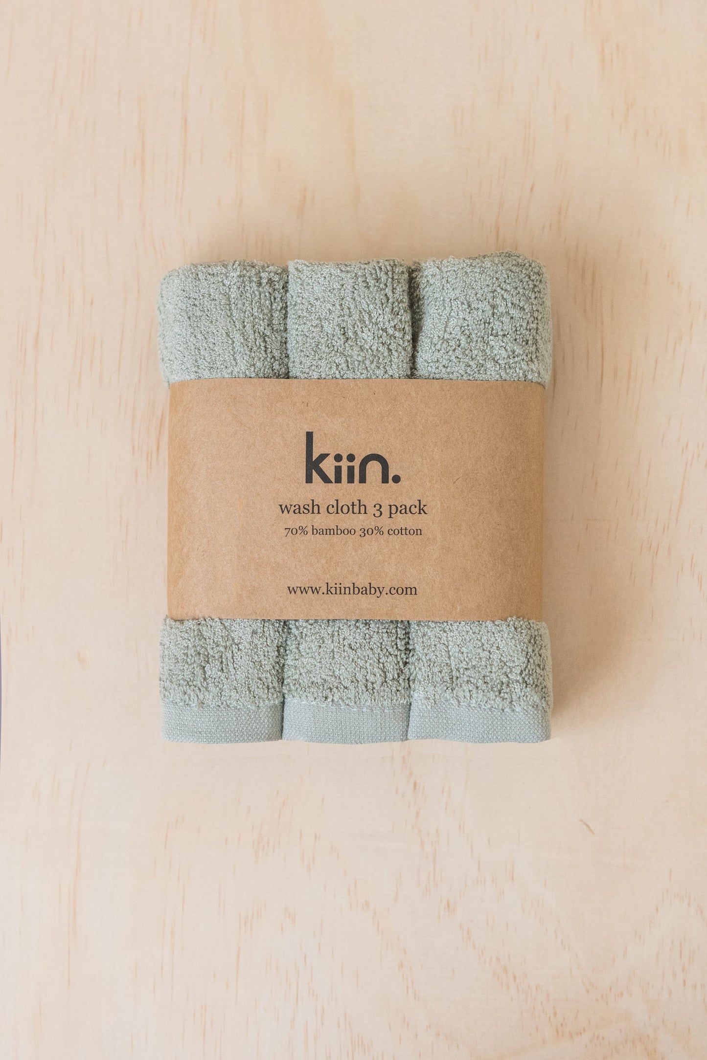 Wash Cloth 3pk - Sage
