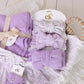 Knitted Baby Booties - Lilac 0-6M