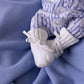 Knitted Baby Booties - White 0-6M