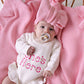 Oversized Knit Top Knot - Cotton Candy