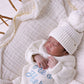Baby Knit Beanie - Snow 0-6M