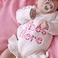 "She's Here" Knit Romper - Snow (NB)