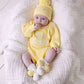 "Little Honey" Knit Romper - Buttercream (NB)