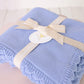 Heritage Knit Blanket - Cloud Blue