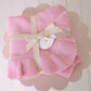 Frilly Knit Blanket - Cotton Candy