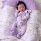 Lilac Waffle Zipsuit