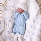 Ribb Zipsuit - Baby Blue