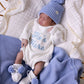 Heritage Knit Blanket - Cloud Blue
