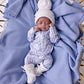 Heritage Knit Blanket - Cloud Blue