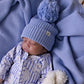 Baby Knit Beanie - Cloud Blue 0-6M