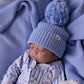 Baby Knit Beanie - Cloud Blue 0-6M
