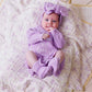 "Isn't She Lovely" Knit Romper - Lilac (NB)