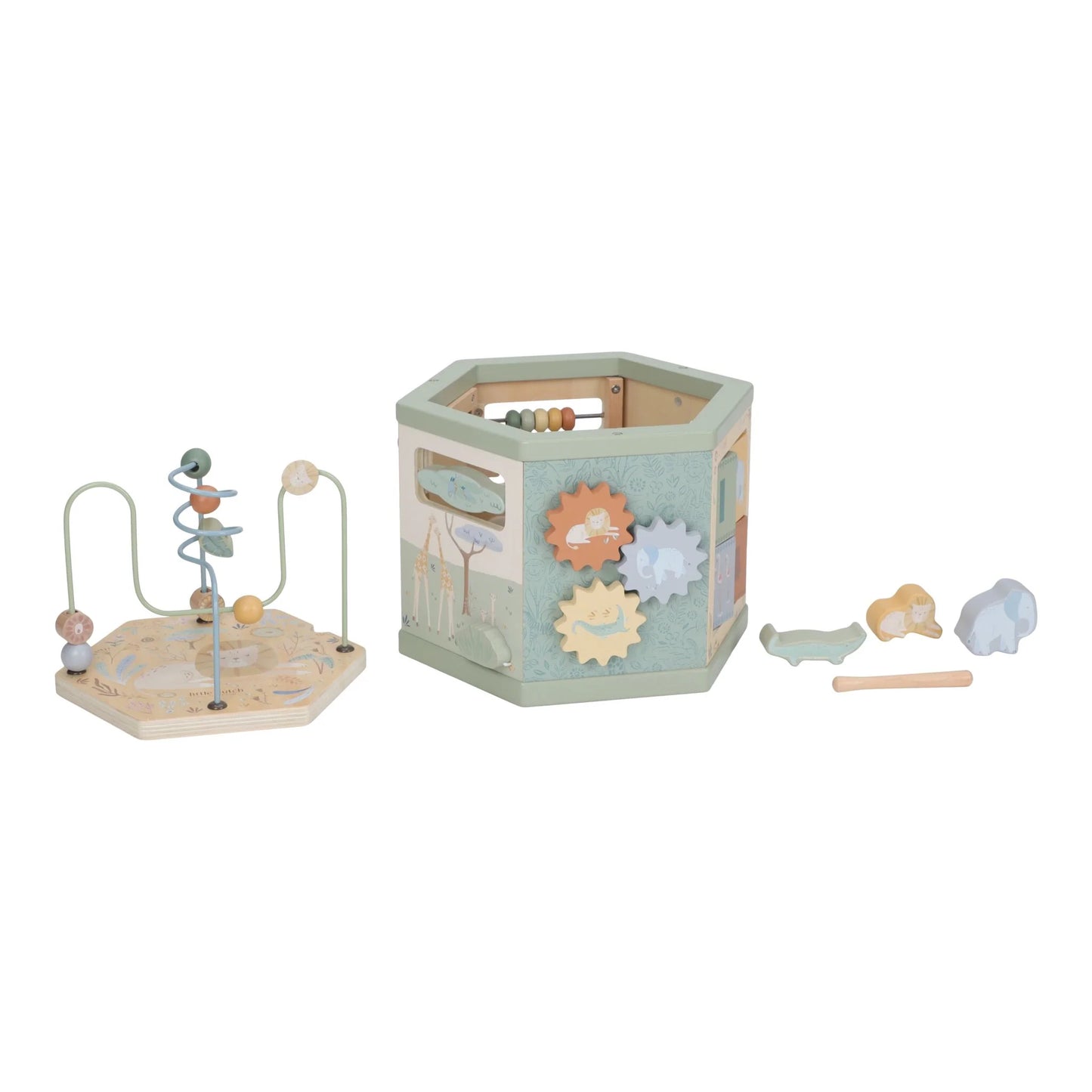 Little Dutch Safari Wooden Activity Hexagon