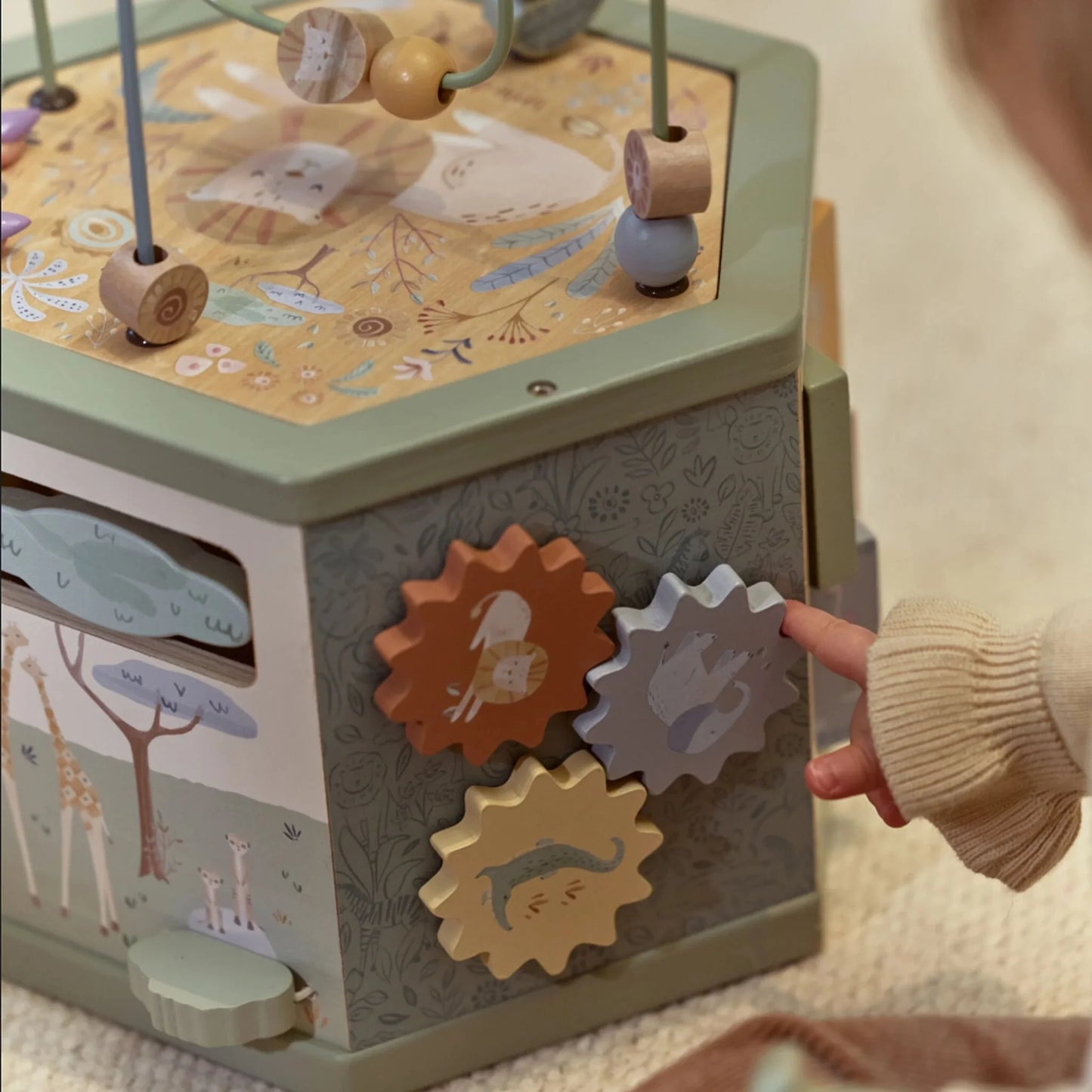 Little Dutch Safari Wooden Activity Hexagon
