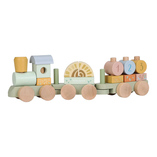 Little Dutch Safari Wooden Block Train