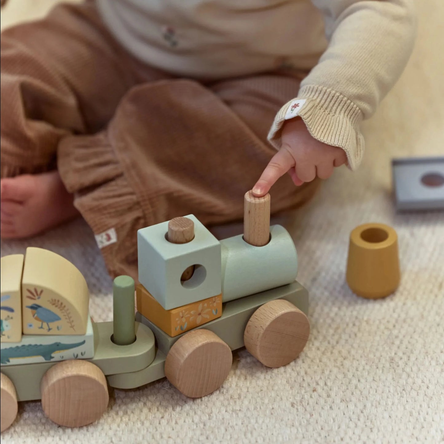Little Dutch Safari Wooden Block Train