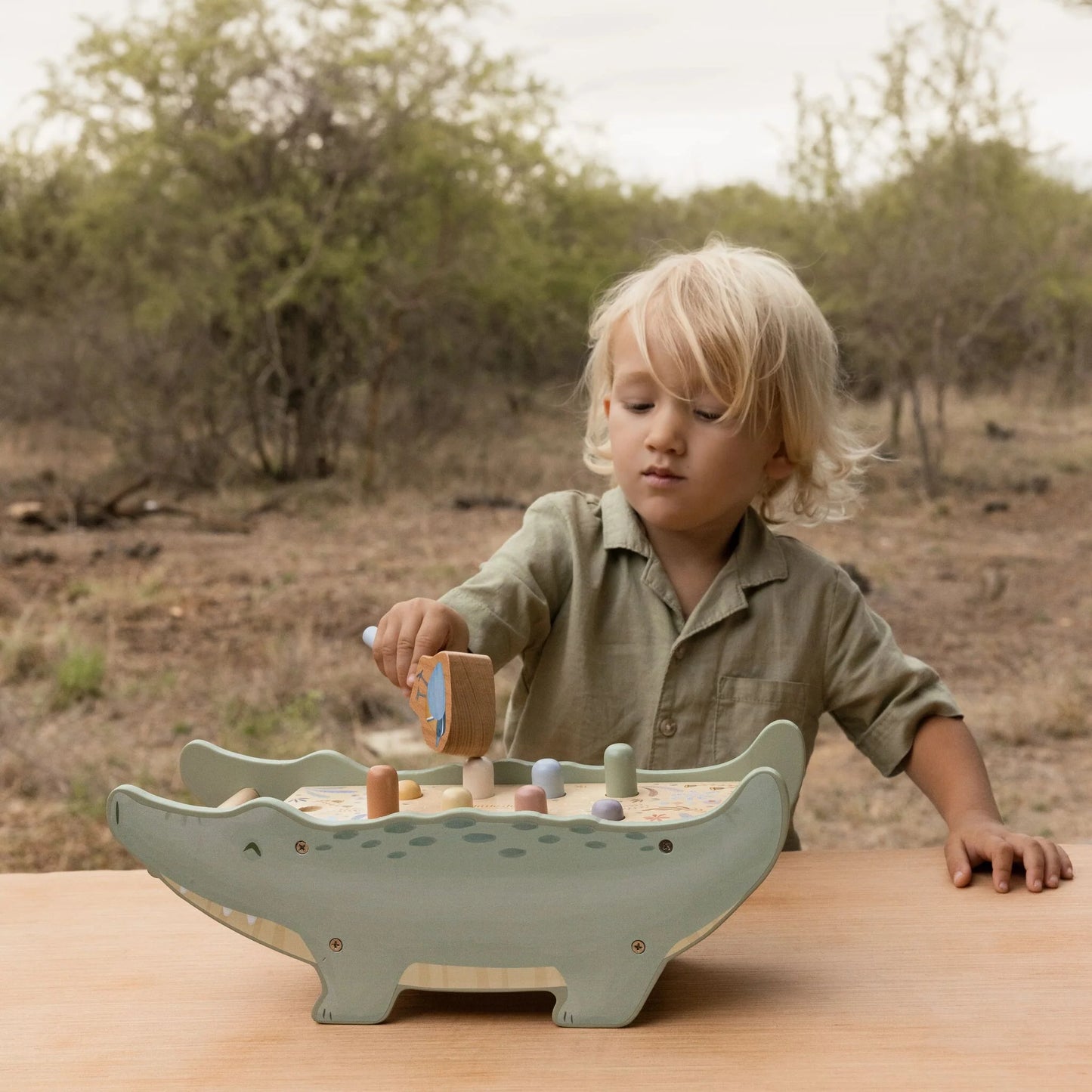 Little Dutch Safari  Wooden Hammer Bench