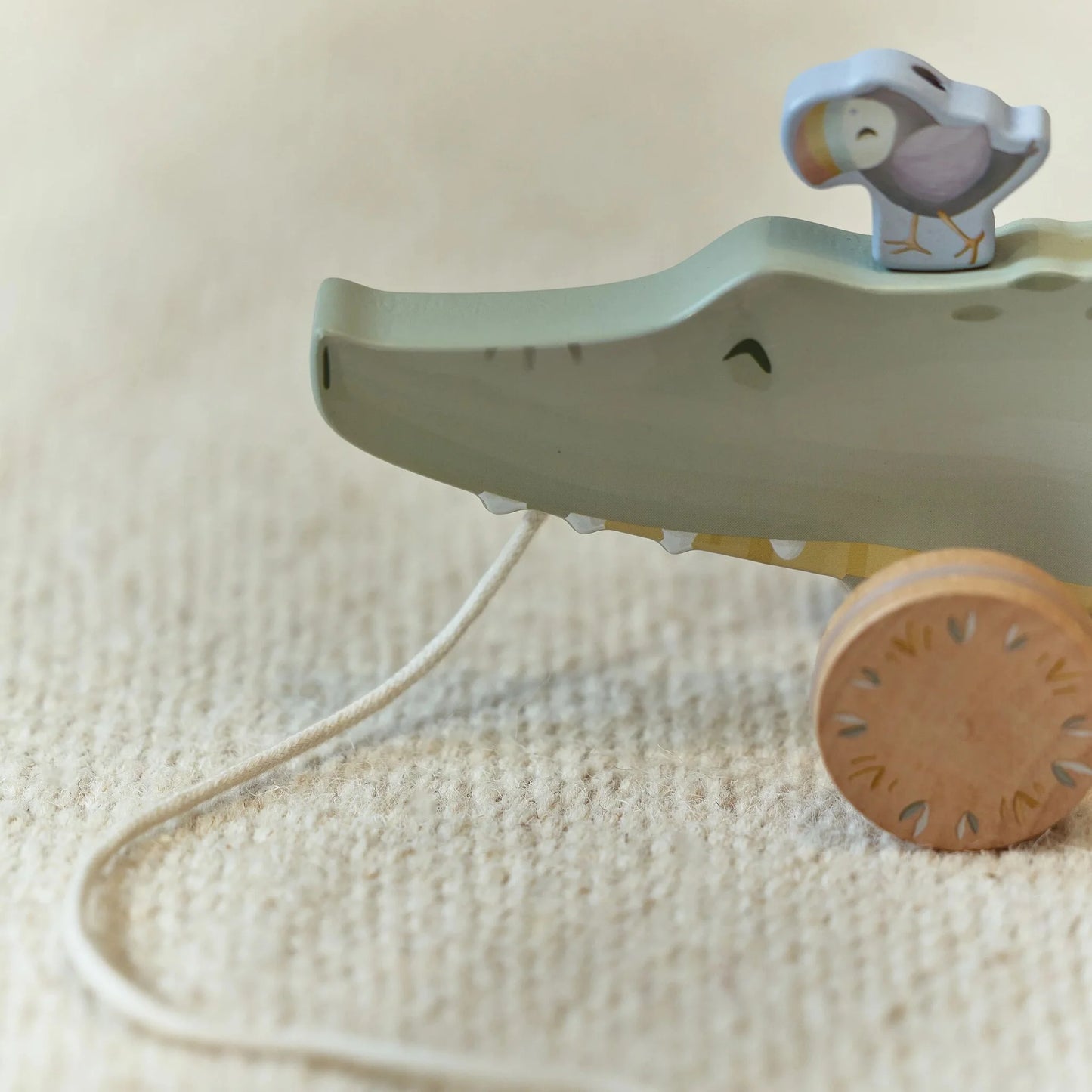 Little Dutch Wooden Pull Along Crocodile