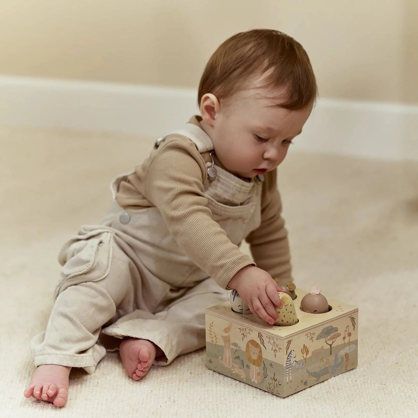 Little Dutch Safari Friends Wooden Pop-Up Toy