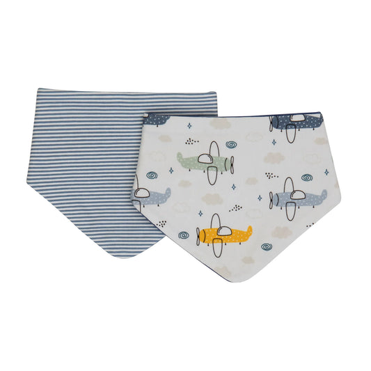 Bandana Bibs 2pk - Planes